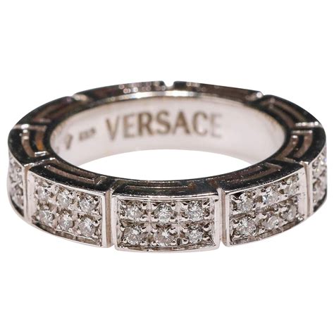 versace pattern band ring|Versace rings for women.